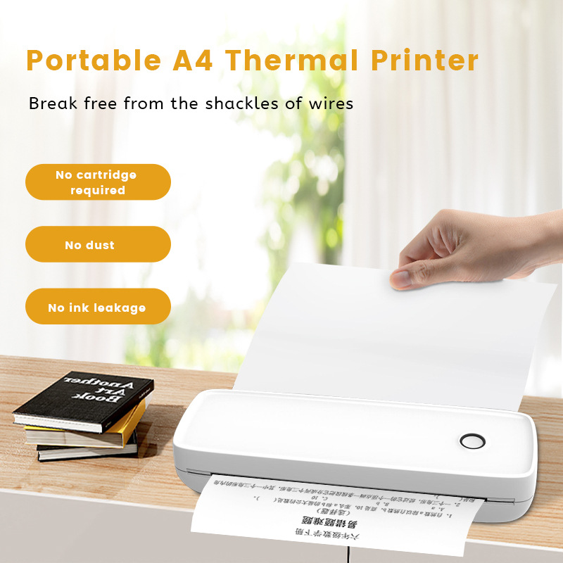 A4 non -ink printer cross -border MINI Printer printer small household printer Flashlabel 5