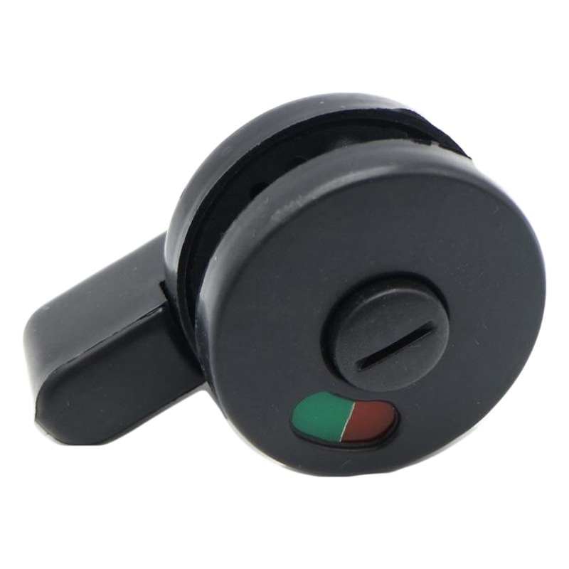 Toilet partition accessories with unmanned indicator lock public toilet black nylon plastic partition indicator door lock