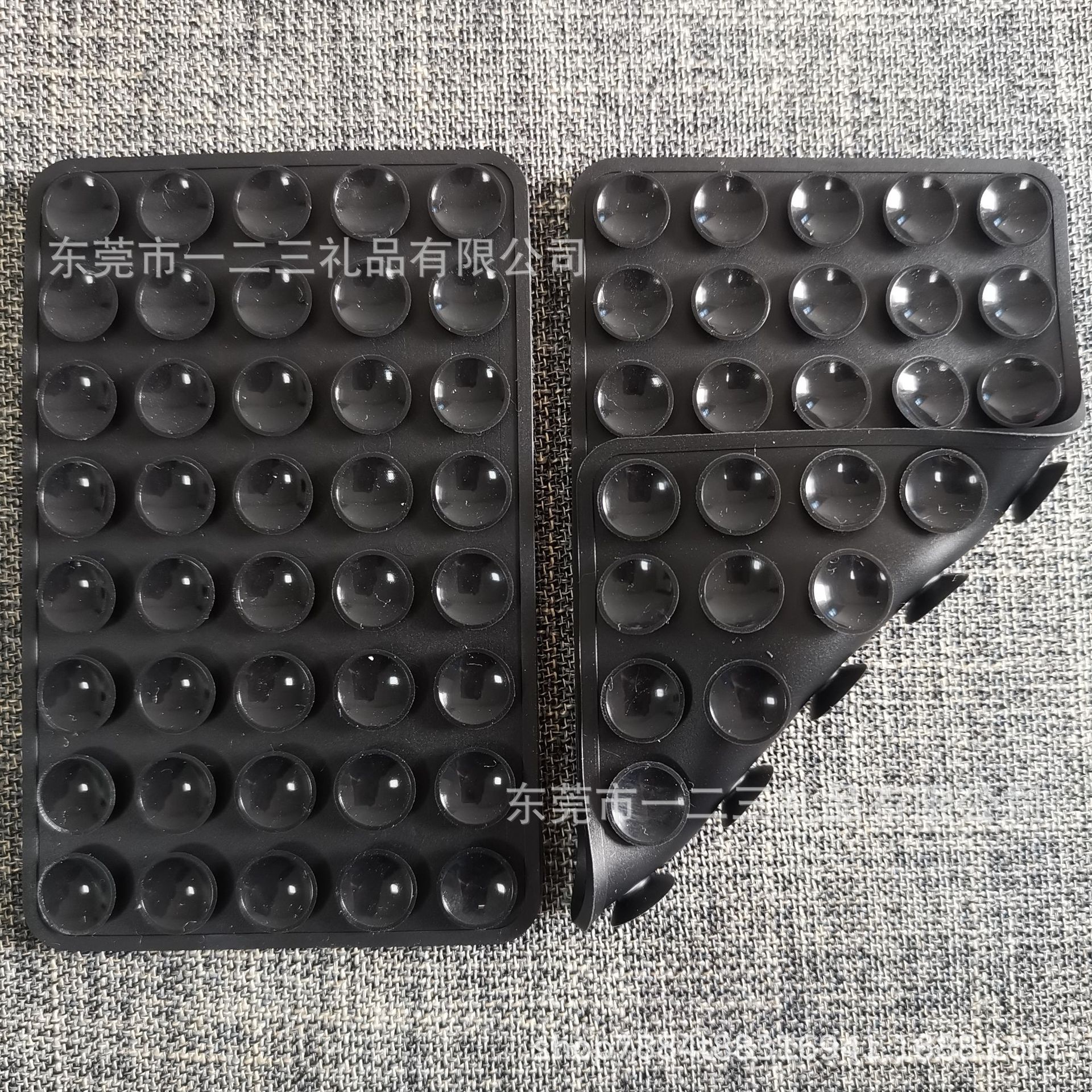 40 80 silicona ventosa de doble cara ventosa simple negro pegado antideslizante caso de teléfono móvil portátil soporte de teléfono móvil extraíble