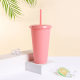 New foreign trade straw cup large capacity frosted texture drinking cup tea bar catering supply portable cup factory wholesale