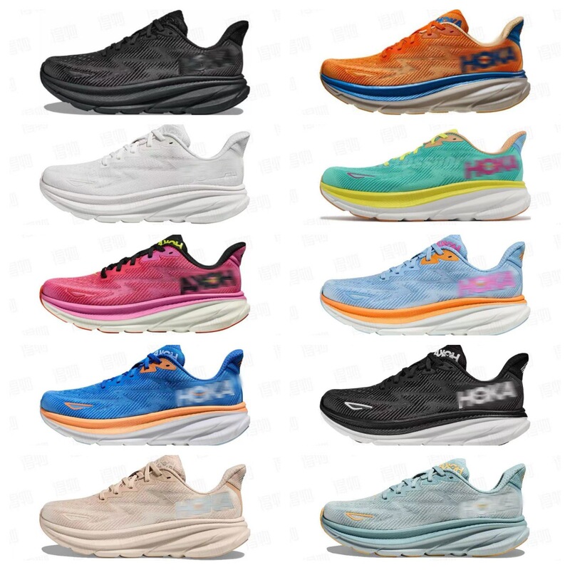 Cross-Border Hot-Selling New Red Card Factory Hoka Clifton 9 Sports Shoes Running Shoes Men's and Women's Outdoor Shoes Hiking