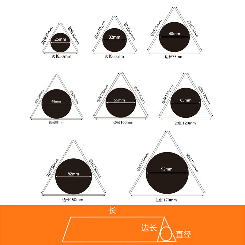Caja de cartón triangular de cinco capas reforzada al por mayor, caja de papel de embalaje de caligrafía y pintura puntual, caja de embalaje exprés de caña de pescar, caja triangular larga