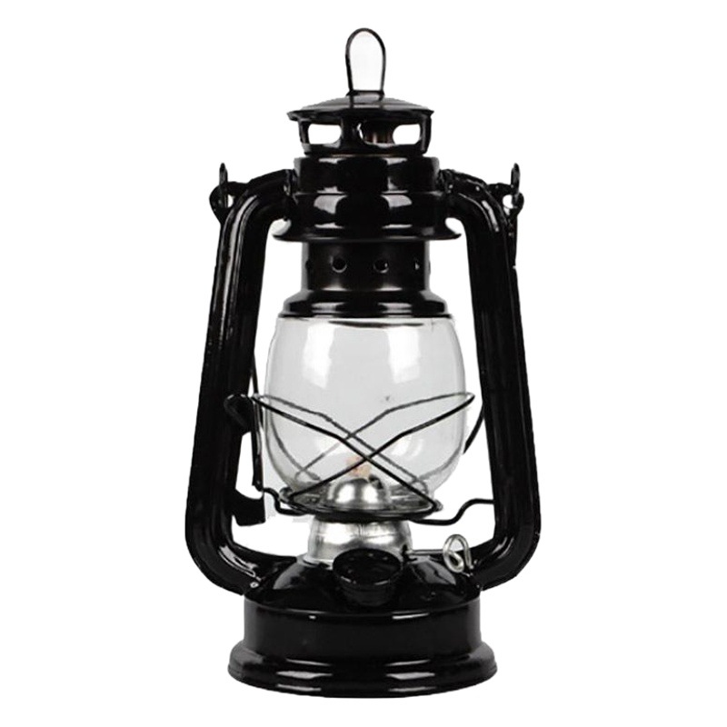 Vintage retro lámpara de queroseno portátil al aire libre camping Lámpara metal camping lámpara de cristal linterna creativa decoración del hogar