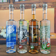 60度 俄罗斯进口伏特加酒500高度白酒烈酒松子蔷薇果桦树芽配制酒