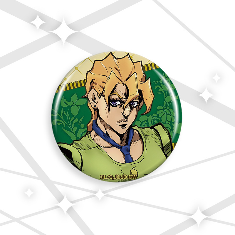 JOJO的奇幻冒险镭射徽章58-75mm胸章卡通胸针吧唧谷子|undefined