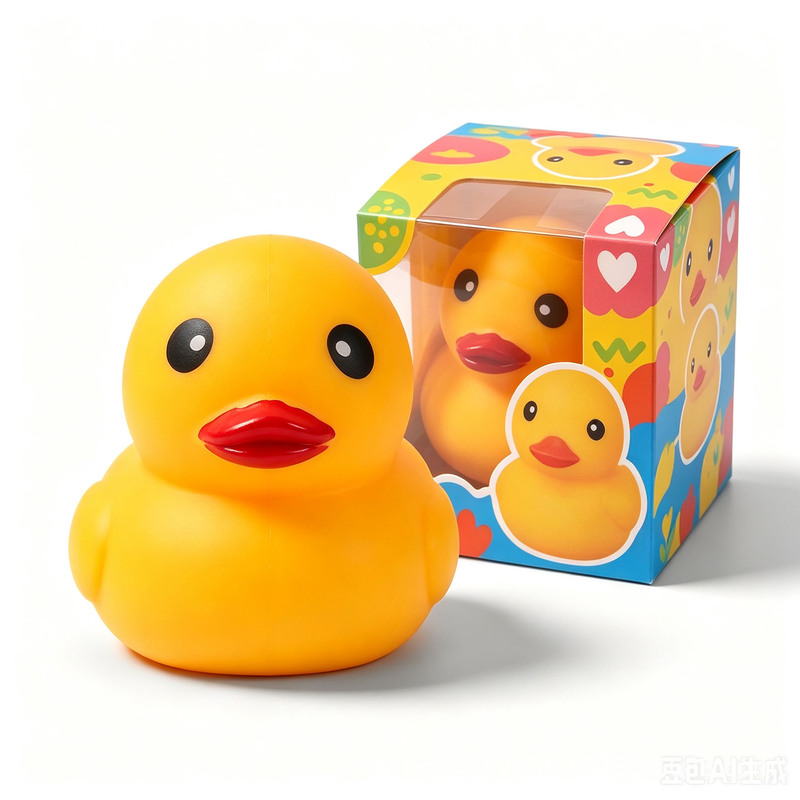 Giant Yellow Duck Squishy Toy, Slow Rebound Stress Relief Toy for Children, Lying Duck Bathing Squishy Duck