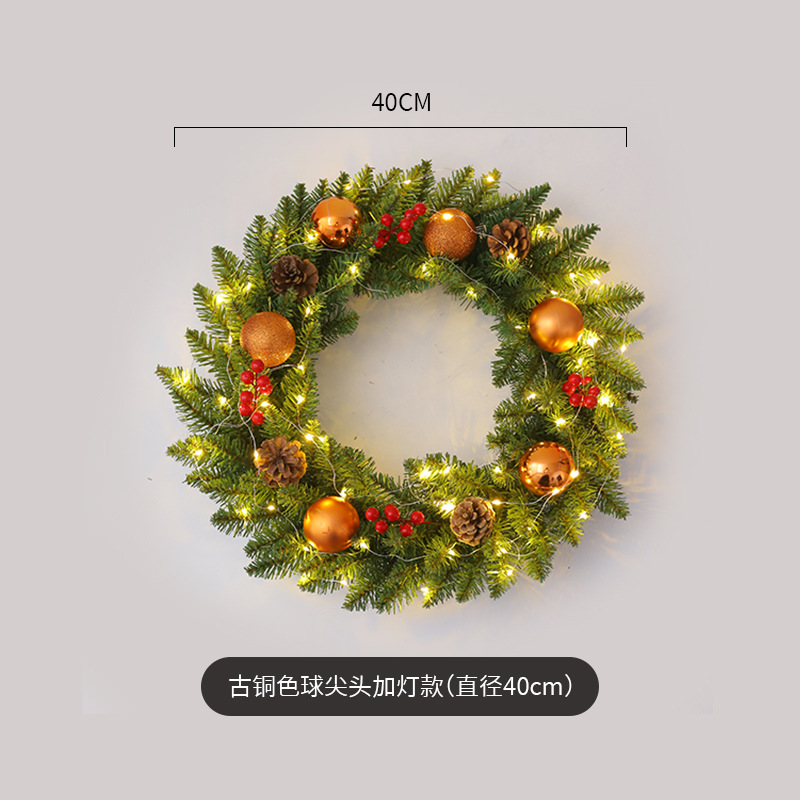 Punta de bola de bronce más lámpara (diámetro 40cm)