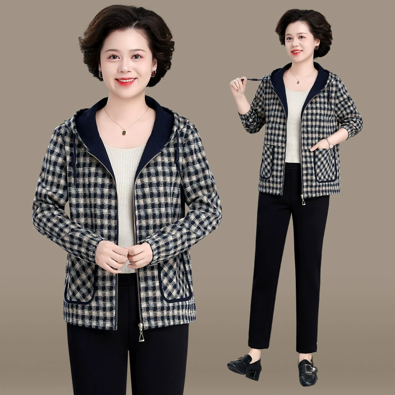 Autumn short jacket, western style, for middle age