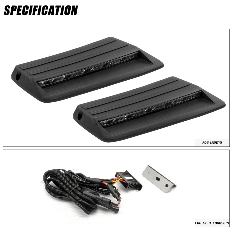Aplicable para el conjunto de luces de niebla delanteras FJ79 de Toyota 07 - 12 años Land Cruiser, lámpara de barra LED, conjunto de luces diurnas image 2