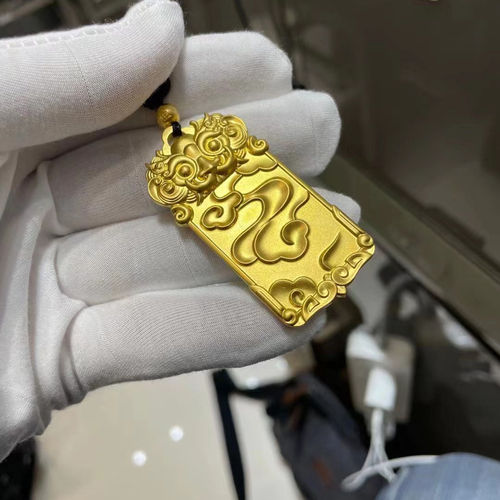 South China Sand Gold Pendant Ancient Law Qilin Pendant Nafuxiangyun Protective Amulet Copper Alloy Jewelry Supply