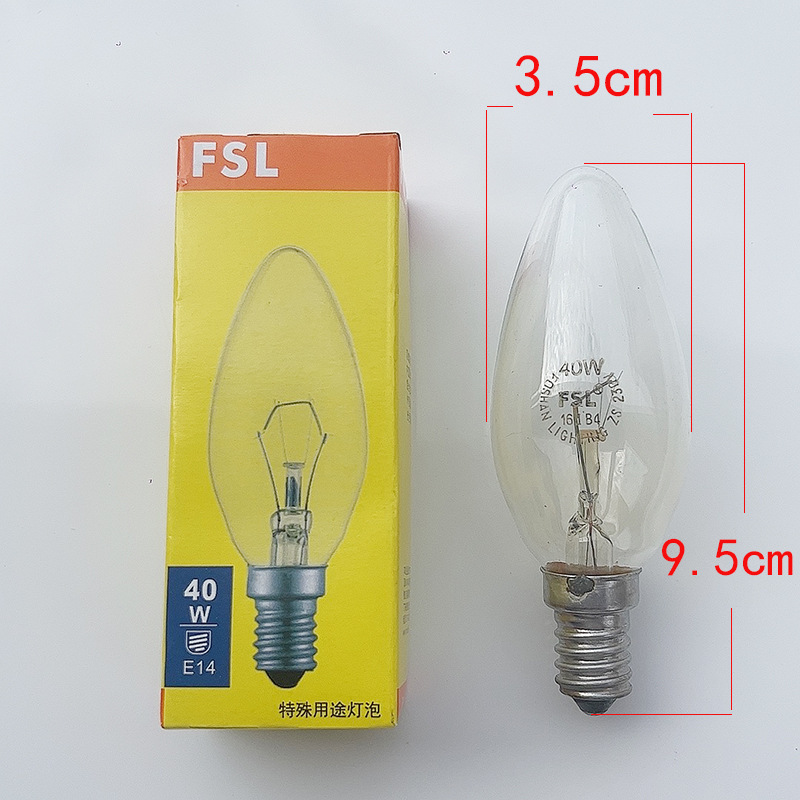 lámpara incandescente filamento de tungsteno atenuable esmerilado lámpara de tornillo de vela transparente