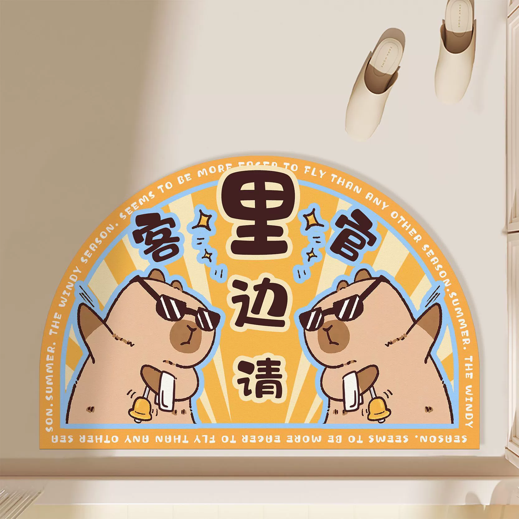 Капибара диатомовая грязевая коврик мультфильм коврик для ванной комнаты крыльцо дверной коврик для туалета всасывающий коврик для ног оптом