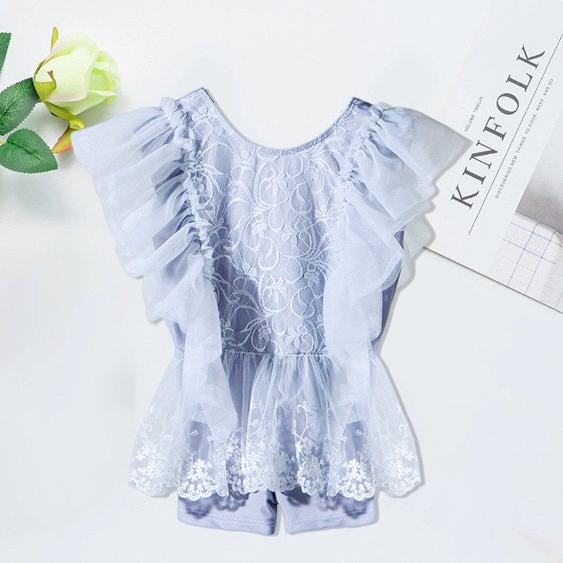 Traje de baño para niñas de una pieza 2023 nuevo traje de baño de estilo occidental para niños Estilo coreano para niños en línea Traje de baño para niñas de moda roja