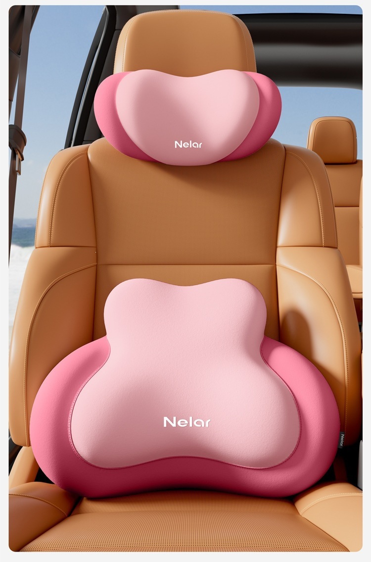 Nila Car Lumbar Support Cushion Seat Cushion Driver's Cushion for Long Hours of Driving Car Lumbar Cushion Other