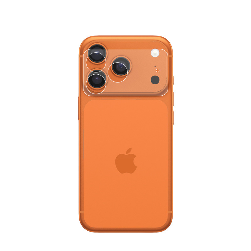 适用苹果17Promax钢化玻璃镂空底座iPhone17弧边高清镜头保护贴|undefined