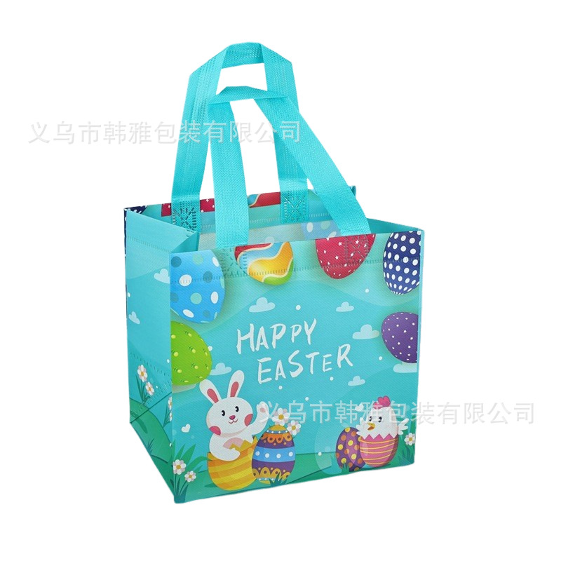 Transfronterizo en stock Bolsa de regalo de Pascua Bolso de dibujos animados no tejido Bolso de decoración de fiesta tridimensional grande traje