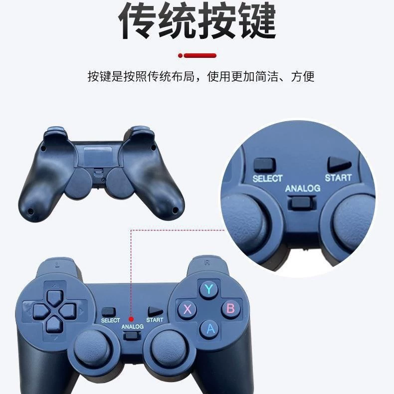 Двойной беспроводной контроллер PS2 поддерживает emuelec, ТВ-бокс, 2.4Г, контроль двух игроков