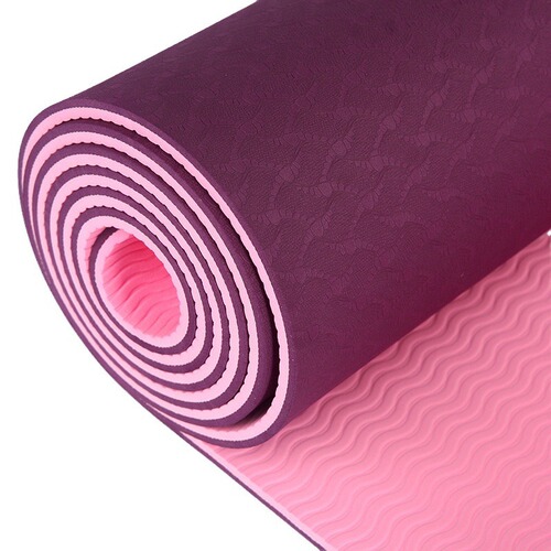 Men's and Women's Unisex Micro-flaw TPE Yoga Mat 6/8mm Wide Non-slip Exercise Fitness Jump Rope Mat Logo Wholesale