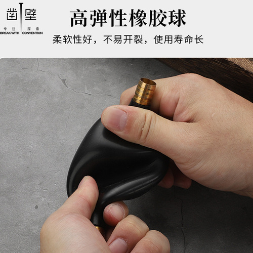 Tea tray drainage pipe with water-absorbing ball, pure copper joint, flexible tube, tea ceremony tea set accessories, factory direct sale