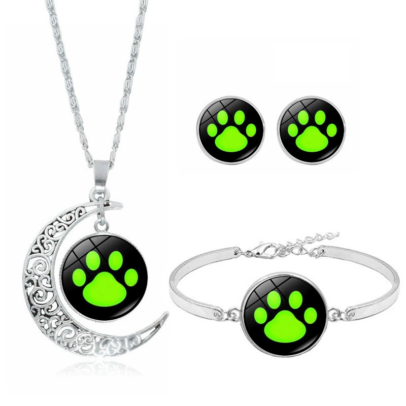 Pendant, chain, set, fashionable bracelet, accessory, with gem, 3 piece set