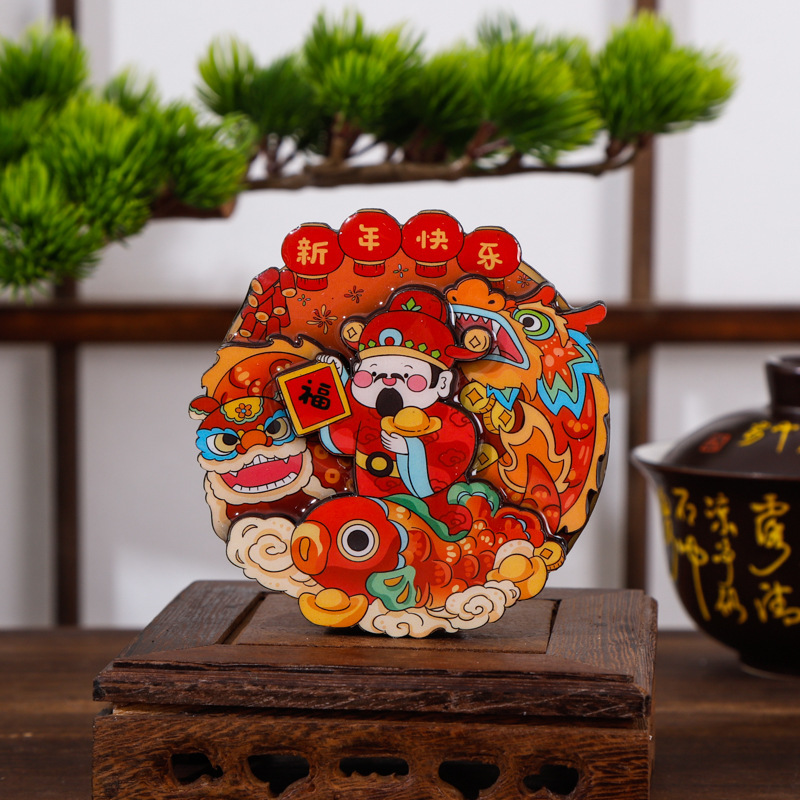 中国都市人気観光名所木製冷蔵庫マグネットカスタマイズされた文化的で創造的な北京パンダ diy マグネット強力な吸引|undefined