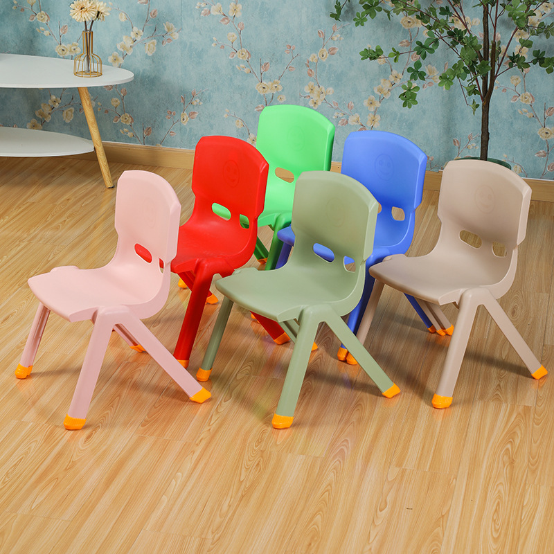 Children's Chair Thickeneded Plastic Kindergarten Back Chair Small Chair Baby Special Dining Chair Bench Household Small Stool
