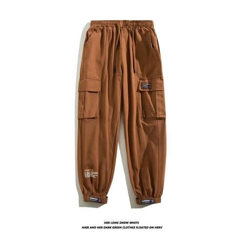 American style trendy men's autumn and winter padded loose plus-size versatile sports briefs men's ankle pants casual long pants