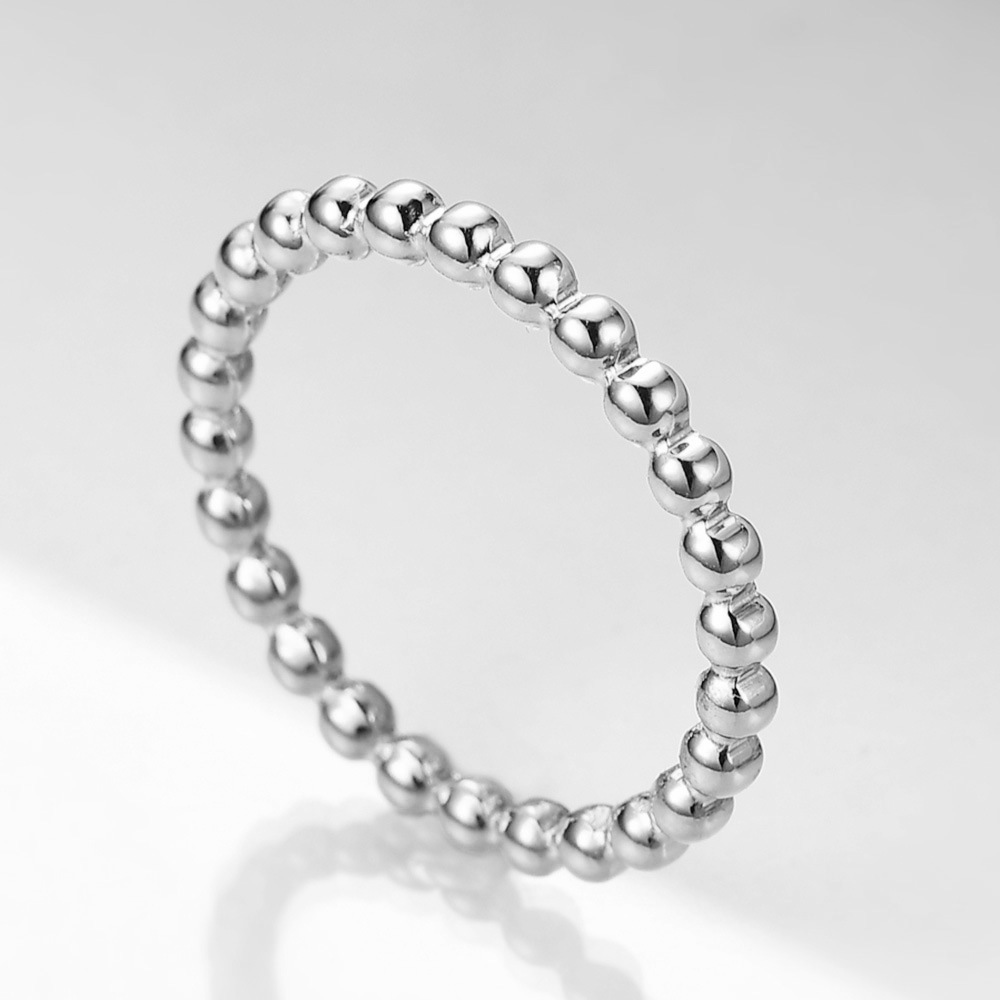 Fashion Round Titanium Steel Plating Rings display picture 4