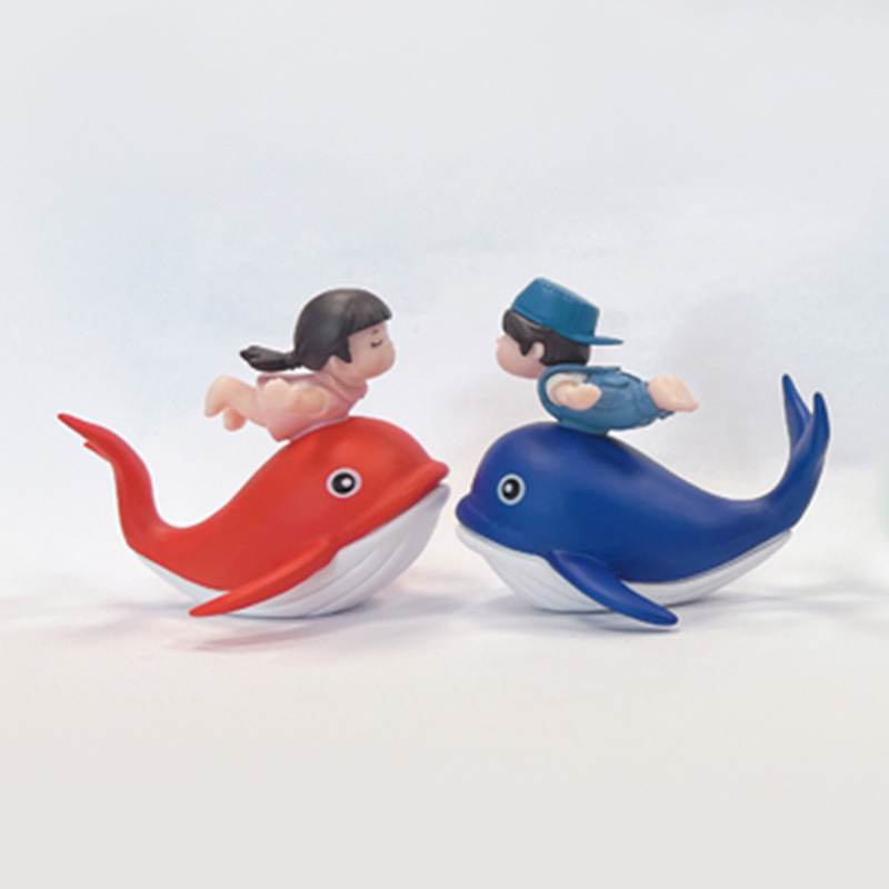 파란색과 분홍색 인형 한 쌍