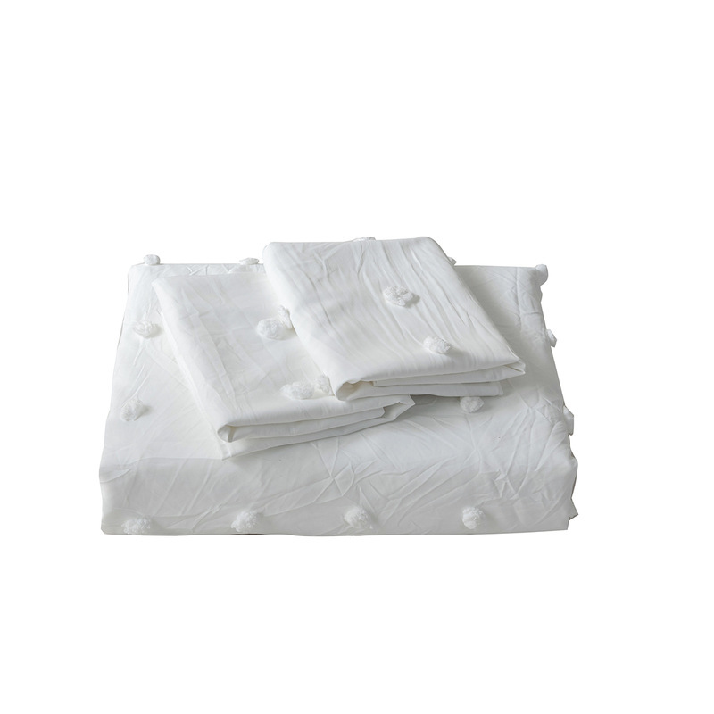 Bedding supplies, cut flowers, solid color, three-dimensional ball technology, bedding set, home textile, USA_voghion.com