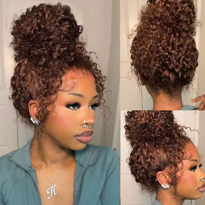 360 Full Lace Wig Real Human Hair 360 Lace Wig Factory Direct Supply in Stock Hot Selling in Europe and America Cross-Border