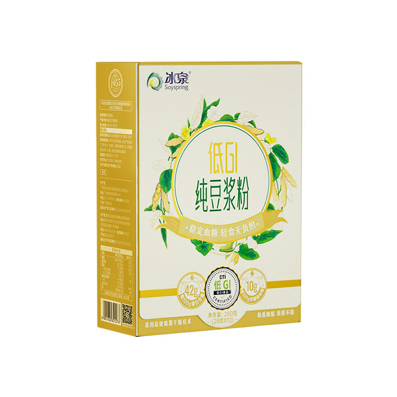 冰泉豆浆粉低GI低升糖黄豆黑豆豆浆280g无蔗糖添加高蛋白代餐粉|undefined