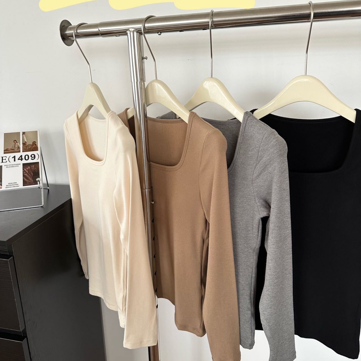 Fenafu nueva Cachemira Proteína de seda caliente calefacción bottoming desgaste exterior otoño ropa las mujeres propio pecho pad perezoso superior