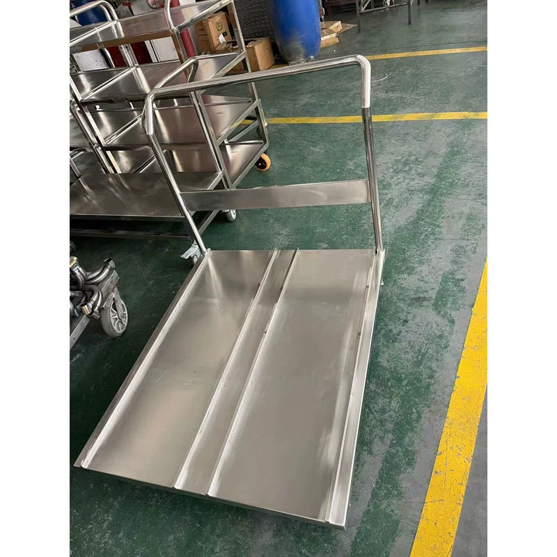 Нержавеющая сталь логистика утолщение тележка изготовленный на заказ завод обработка утолщение 304 нержавеющей стали инженерная тележка сварочная обработка
