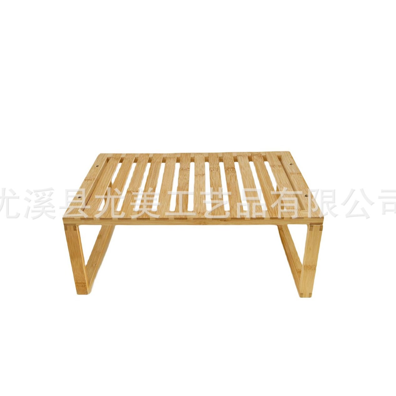 Zapatero de una capa de bambú simple puerta pequeña hogar económico Almacenamiento de bambú estante de dormitorio a prueba de polvo fabricante