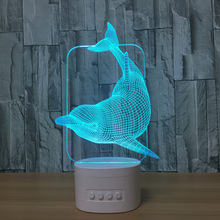 2023跑江湖地攤3D小夜燈新奇特電子產品usb藍牙音箱創意led台燈