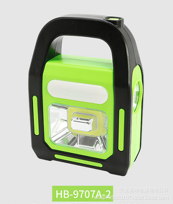 Luz portátil de emergencia multifuncional transfronteriza luz de campamento al aire libre solar USB carga luz de trabajo luz de carpa