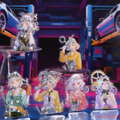 墨言美好的一天 职业体验系列 原创少女人物PET贴纸手账拼贴素材