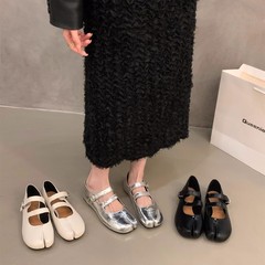 平底分趾猪蹄鞋玛丽珍单鞋女鞋子春秋2025新款夏季浅口马蹄猪脚鞋