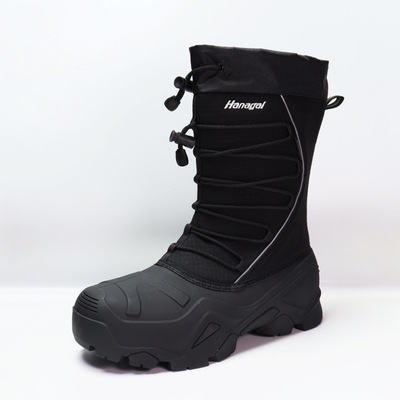 跨境大碼戶外高幫高筒雪地靴保暖鞋登山男靴保溫棉釣魚鞋男女同款