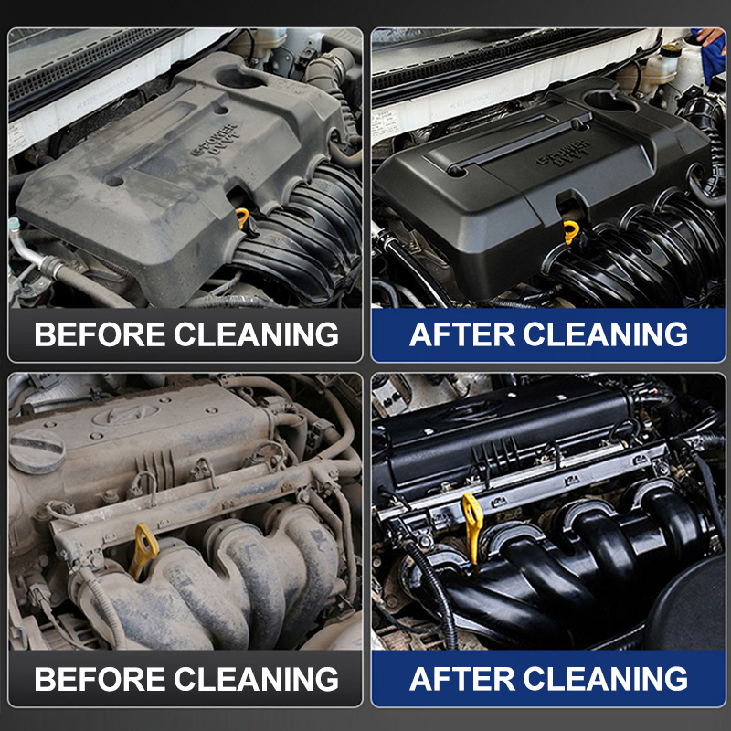Agente de limpieza externo del motor del automóvil, agua de la cabeza, almacén de la sala de máquinas, herramienta de descontaminación fuerte, desengrasado, renovación de lodo, transfronterizo image 4