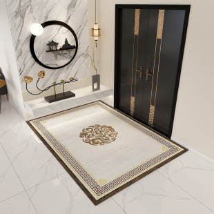 New Chinese Style Entrance Floor Mat Home Entrance Mat Home Living Room Carpet Retro Style Entrance Entrance Entrance Mat Dirt Resistant