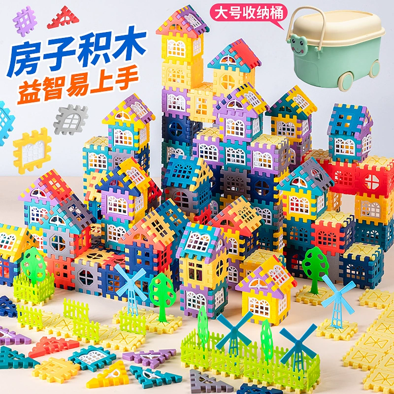 Новый дом с сценой для детей большой набор строительных блоков игрушка стена окно дерево сцена дом строительных блоков