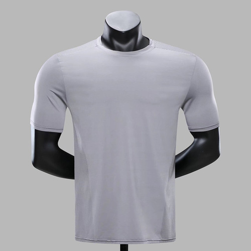 2024 Summer Cross-border Amazon Men's Large Size Quick-drying Breathable Fitness Top Running Shirt