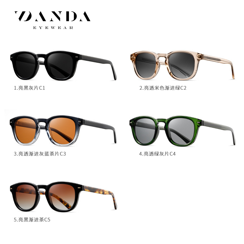 Nuevas gafas de sol polarizadas S31130 gafas de sol de hoja de protección solar al aire libre de moda gafas de sol de montura redonda de venta caliente transfronteriza