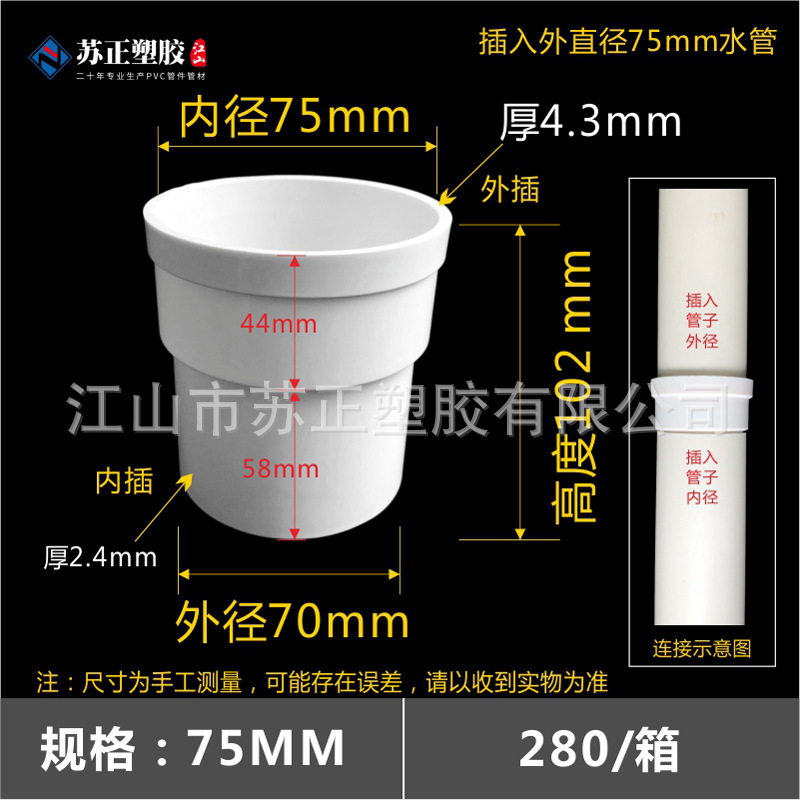 Pvc110縮み口三方直接エルボ内外プラグ継手下収縮中収縮変径部品卸売り|undefined