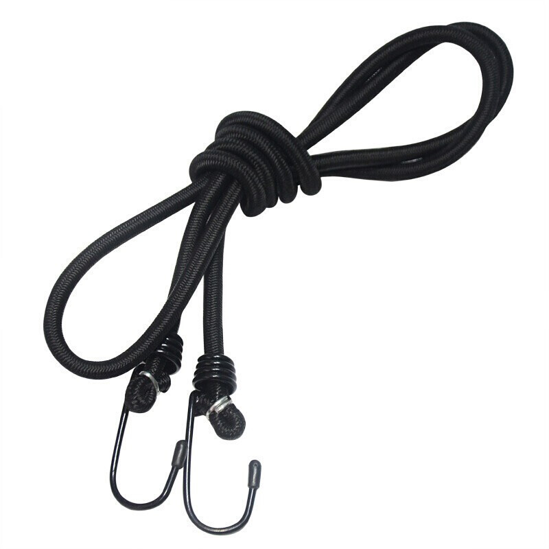 Cuerdas elásticas transfronterizas con gancho de cuerda elástica de 7mm con gancho de cuerda buji con cuerda de cabina de campamento con cuerda de equipaje de camión