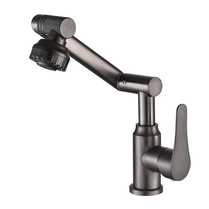 Stainless steel Lucky Cat Basin hot and cold faucet bathroom cabinet supporting multi-functional universal rotating washbasin faucet