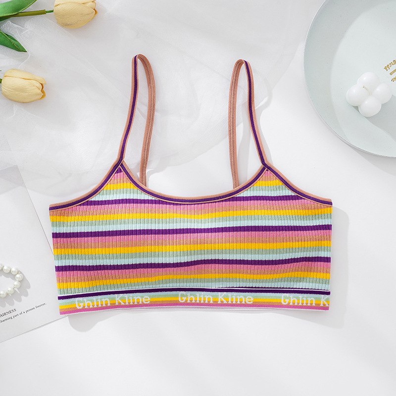 El top bandeau de nuevo estilo Fengyun 2025, un favorito entre las chicas atrevidas, presenta un diseño de algodón transpirable con almohadillas en el pecho, ideal para usar como capa superior o como bandeau interior.