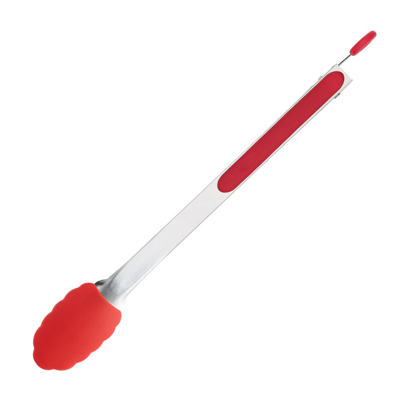 Clips de alimentos de acero inoxidable personalizados cocina comedor antideslizante silicona clips de alimentos pan buffet parrilla clips de filete
